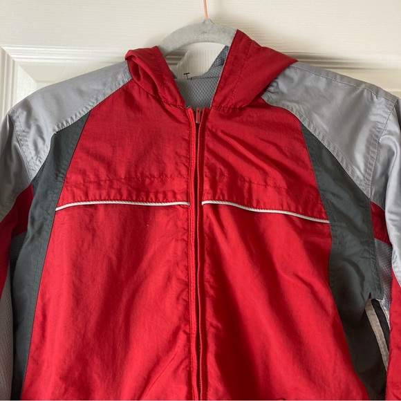 Paramount jacket full zip hooded Red/Gray Women’s Sz M￼ - Picture 5 of 16